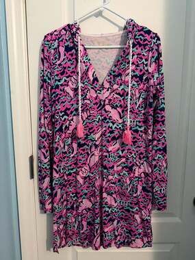 Lilly Pulitzer Rylie Hooded Cover-Up Dress